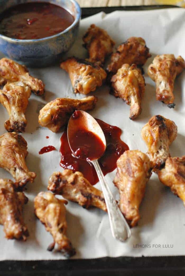 Cherry Kahlúa BBQ Sauce with Chicken Drumettes - LemonsforLulu.com