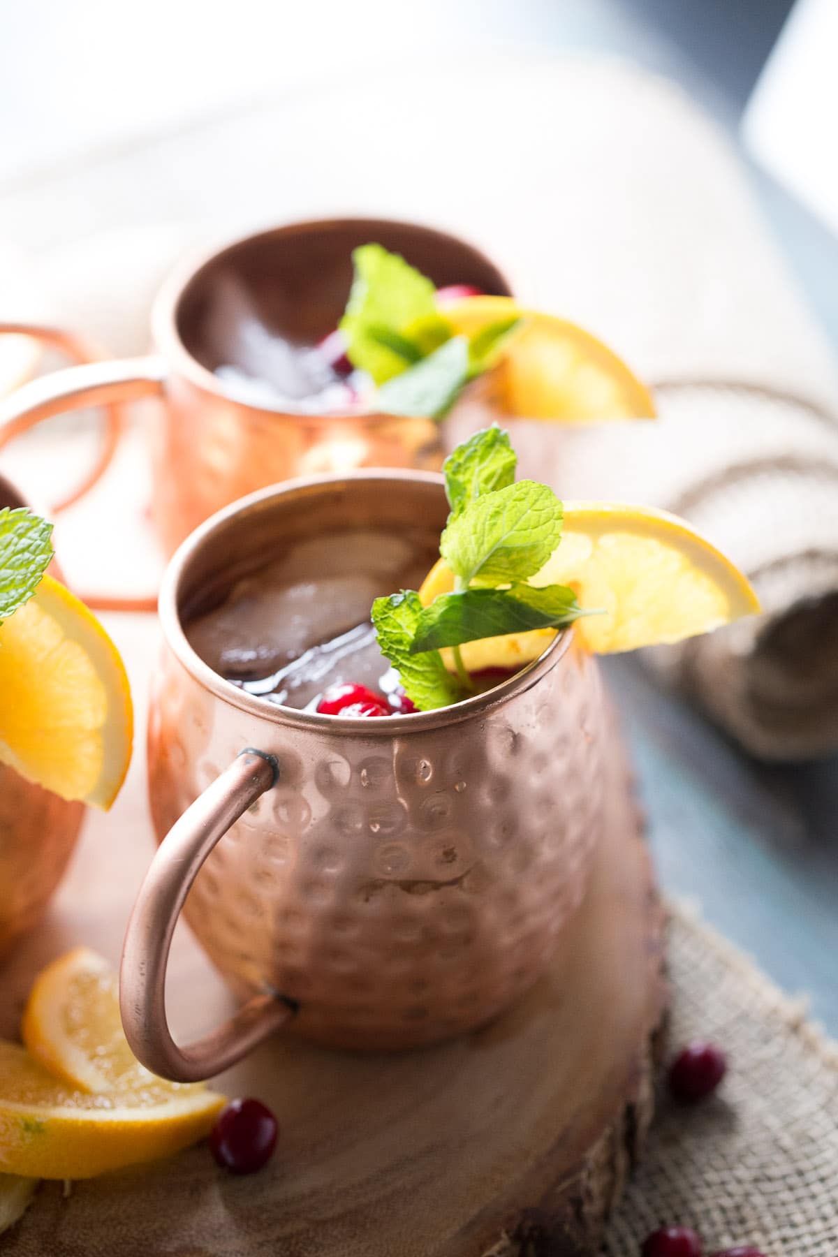 Cranberry Orange Moscow Mule Drink Recipe LemonsforLulu