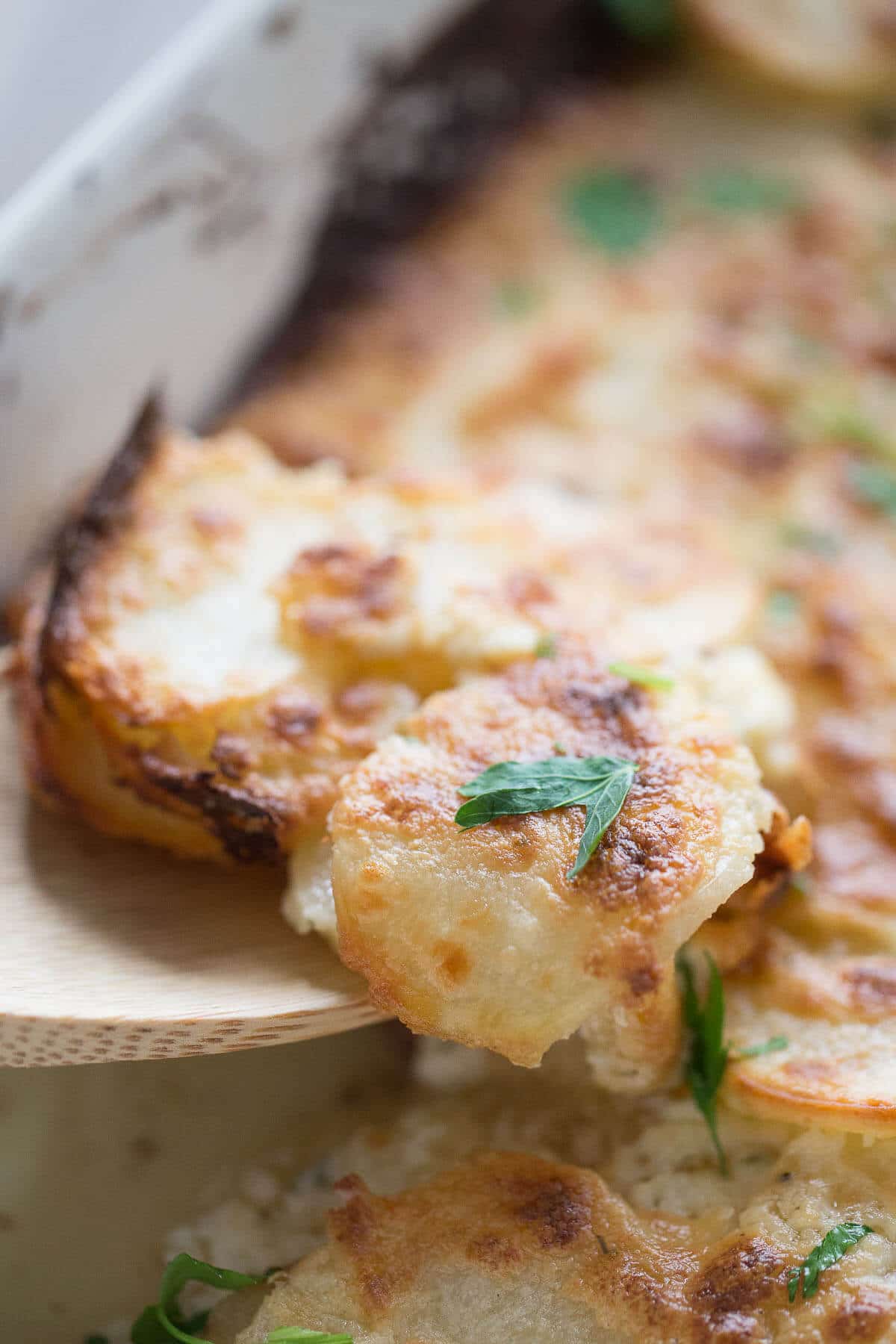 Easy Scalloped Potatoes with Boursin Cheese - LemonsforLulu.com