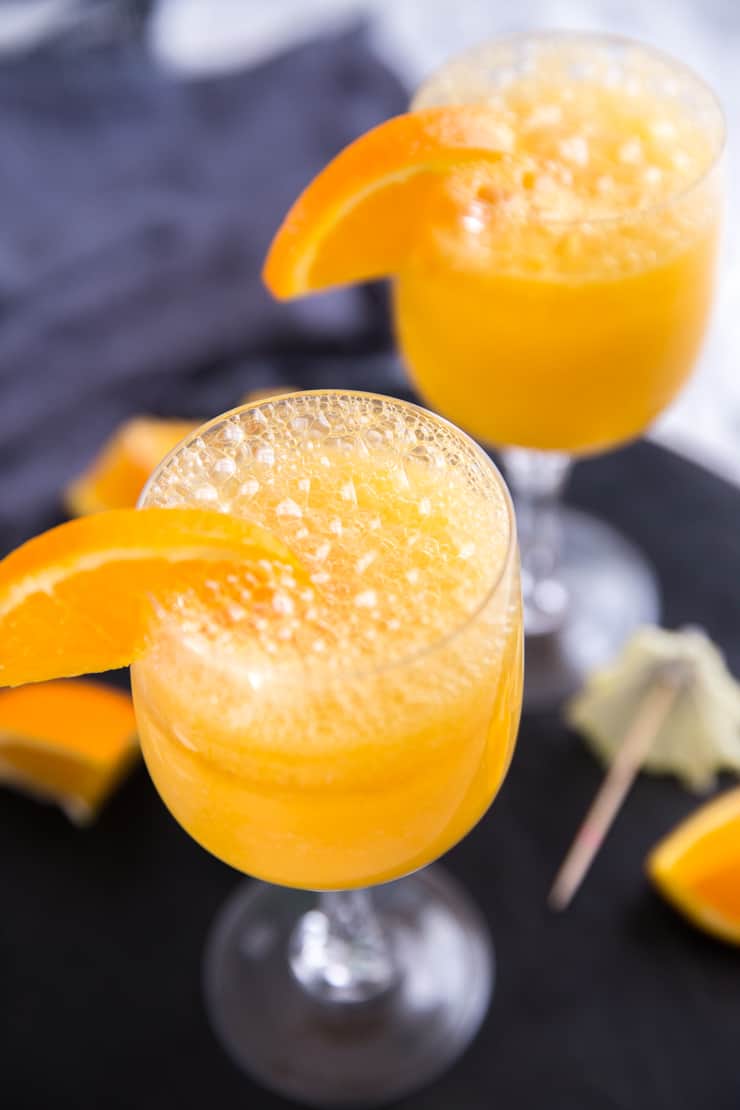 mango mimosa drink