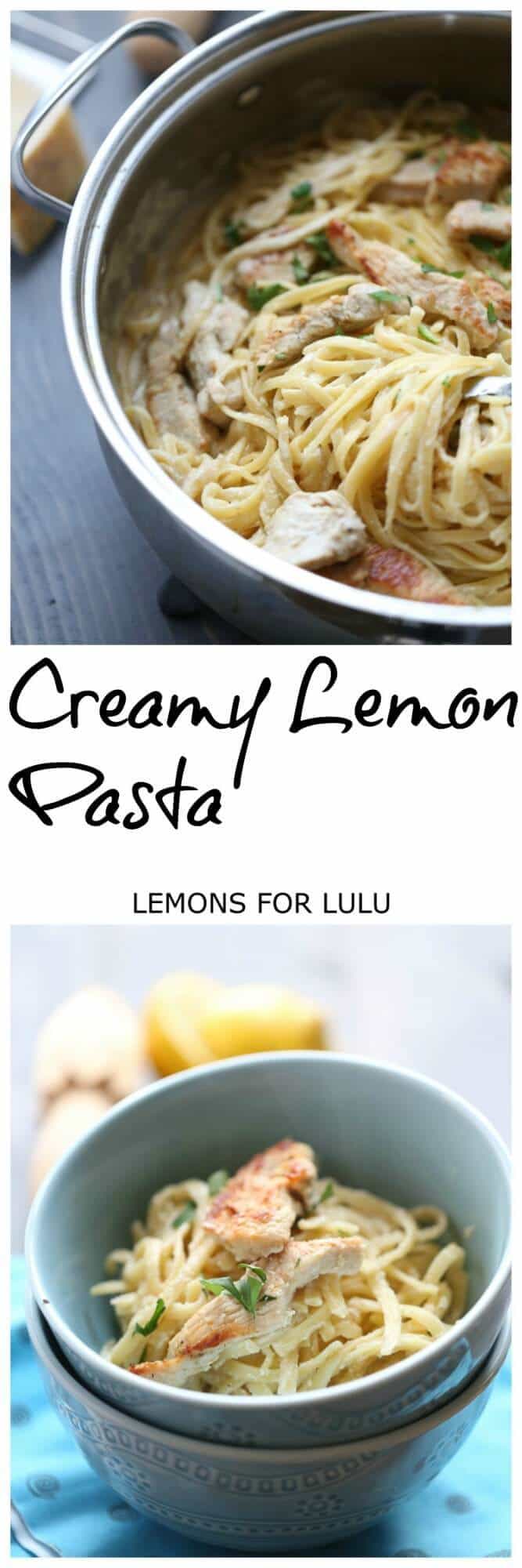 Creamy Lemon Pasta Recipe - LemonsForLulu.com