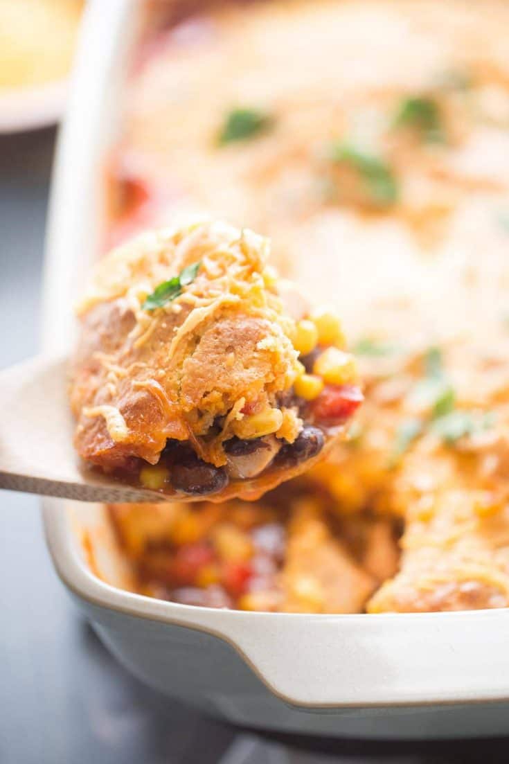 Cornbread Taco Bake - LemonsforLulu.com