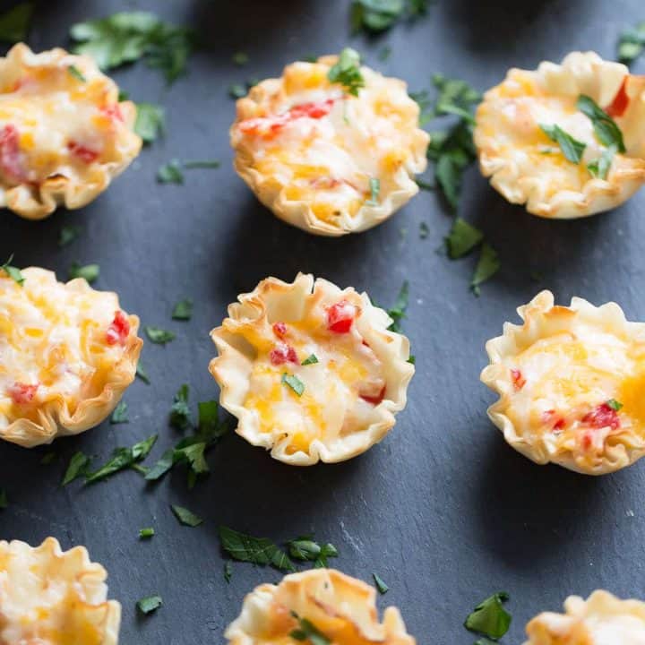 Pimento Cheese Fillo Cups | LemonsforLulu.com