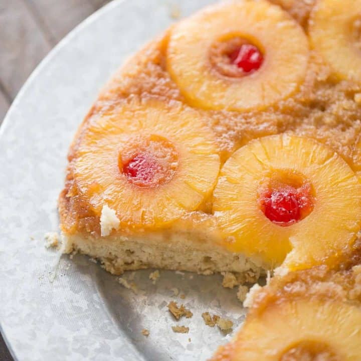 Pina Colada Upside Down Cake - LemonsforLulu.com