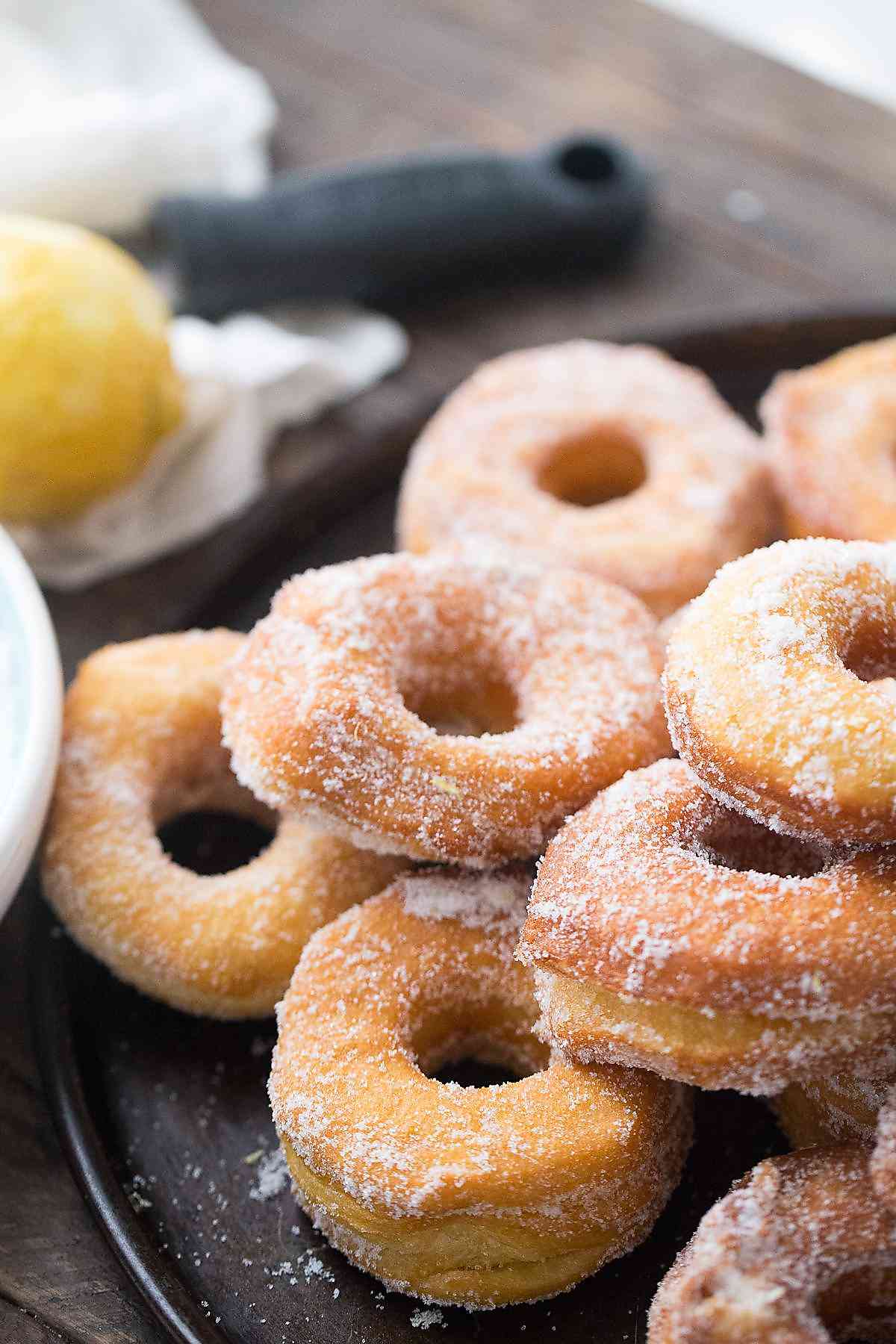 Lemon Sugar Biscuit Donuts - LemonsforLulu.com