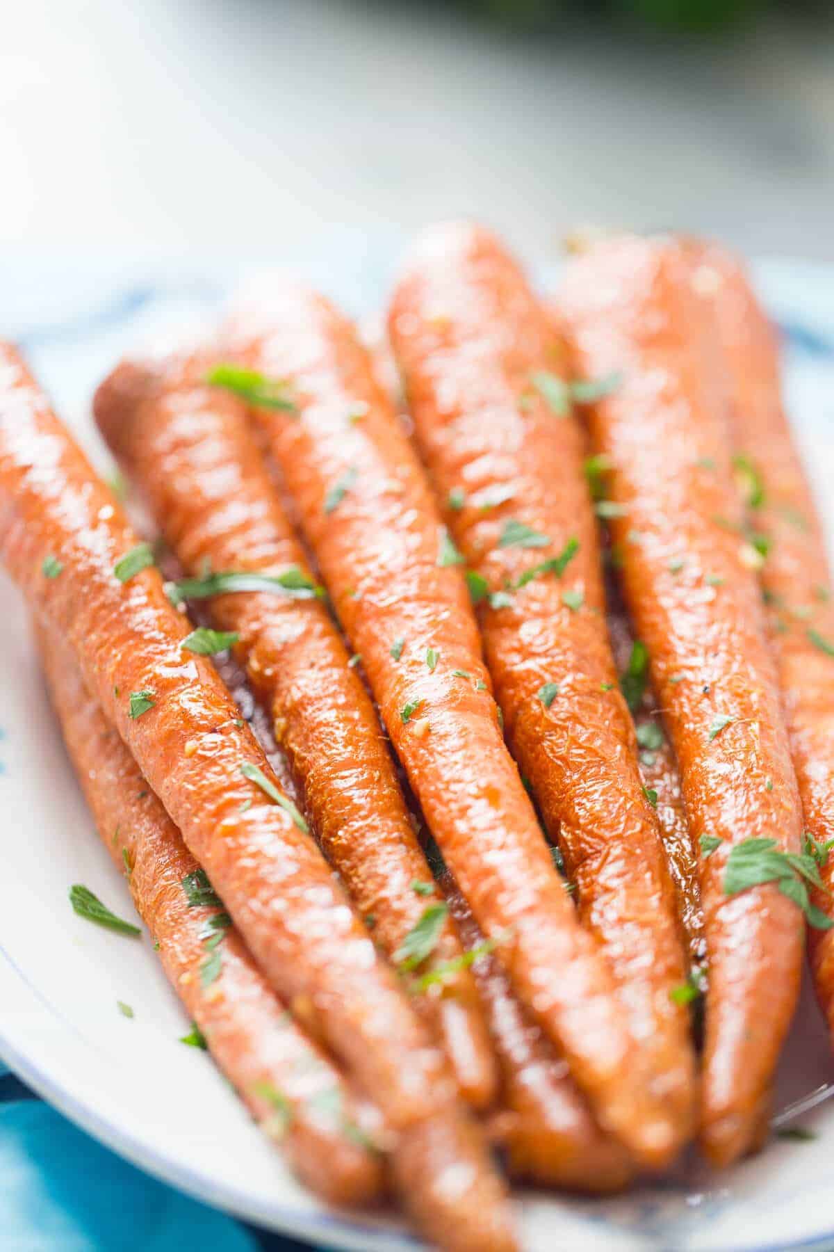 Oven Roasted Carrots with Garlic and Parsley - LemonsforLulu.com