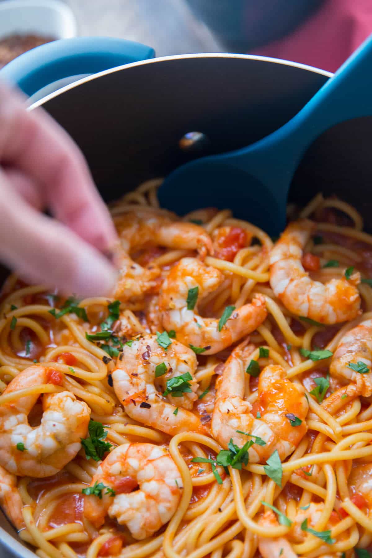 One Pot Shrimp Diablo