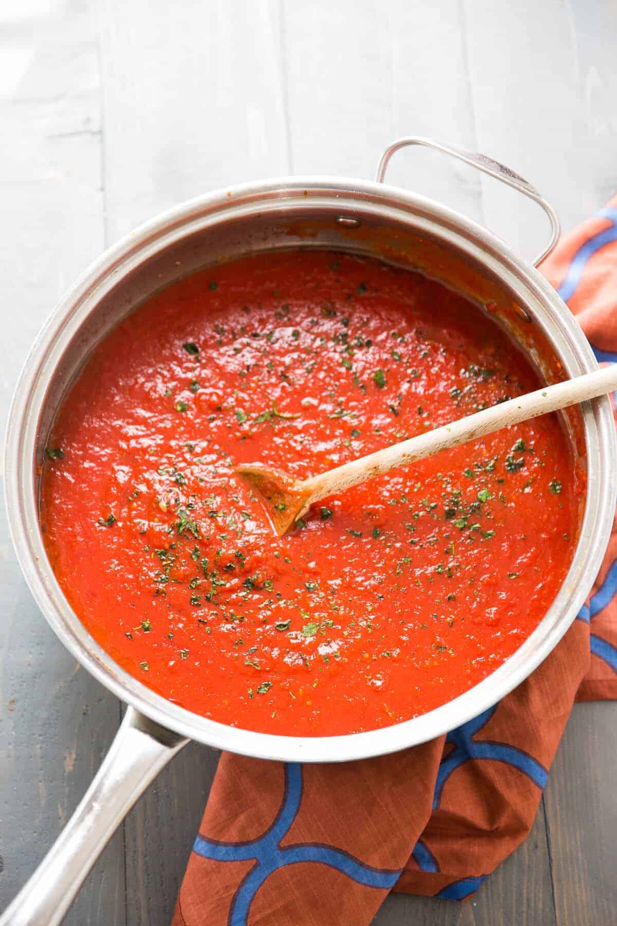 Easy Marinara Sauce With Crushed Tomatoes