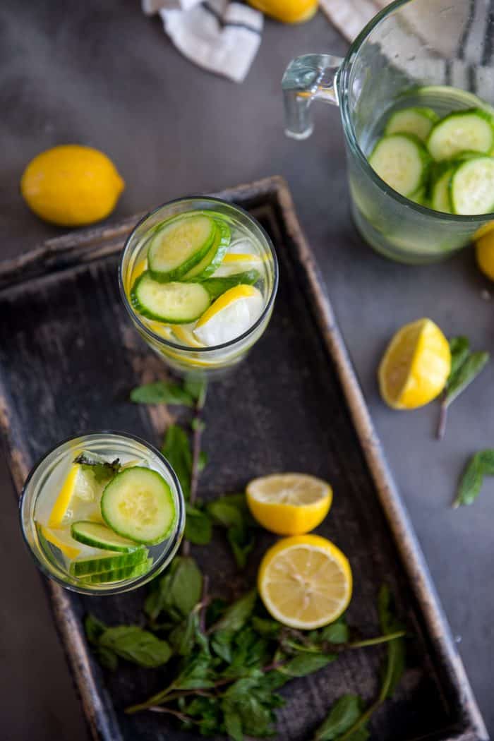 Detox Cucumber Lemon Water With Mint Lemons For Lulu 7999