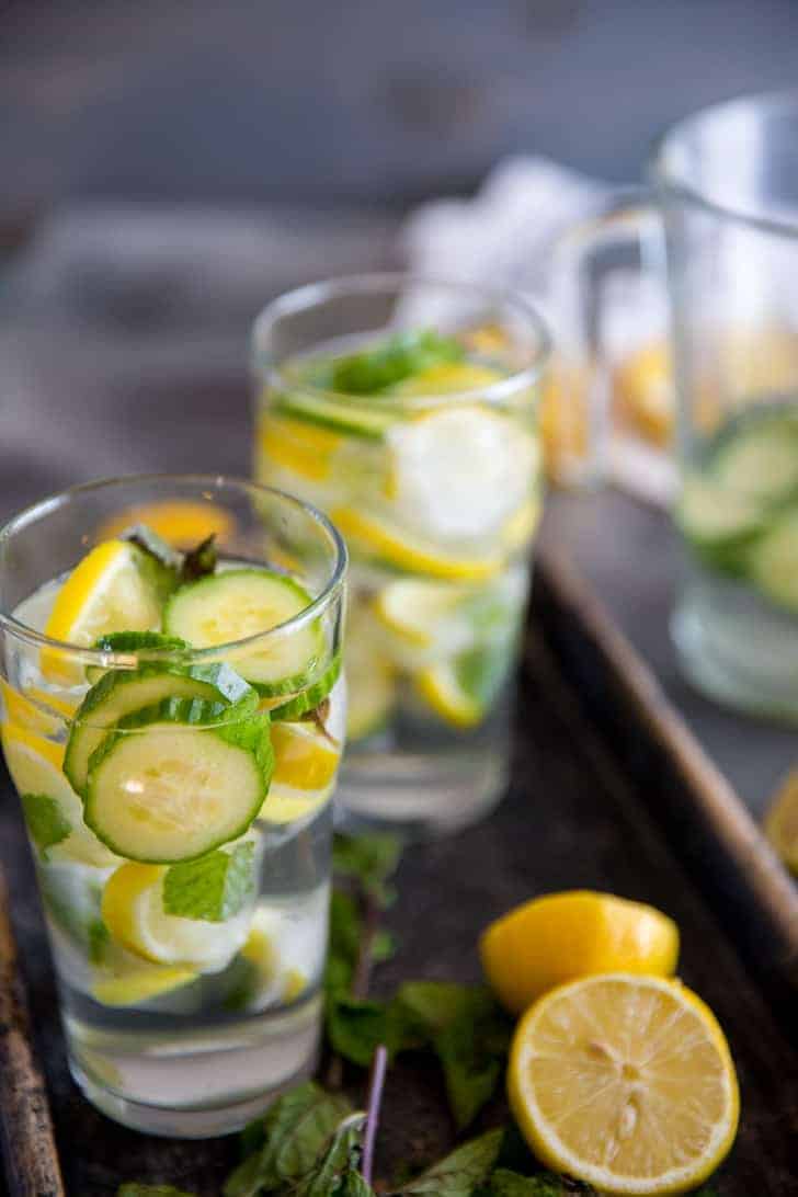 Detox Cucumber Lemon Water With Mint Lemons For Lulu 0081