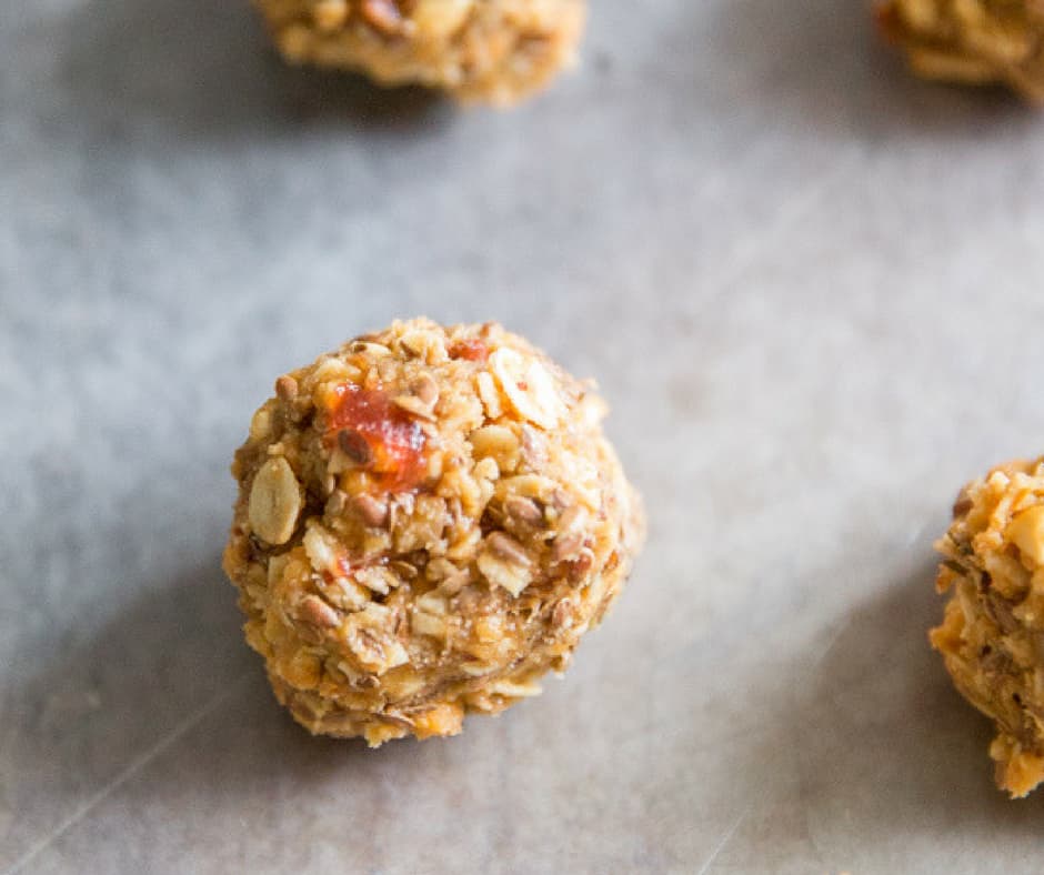 Peanut Butter And Jelly Protein Balls Recipe Lemons For Lulu