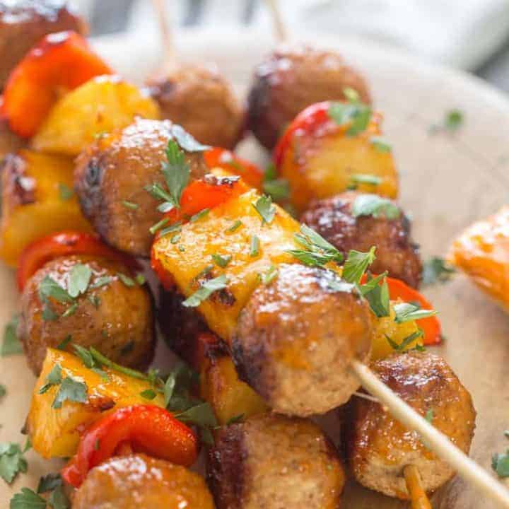 Easy Meatball Kabob Recipe - Lemons for Lulu