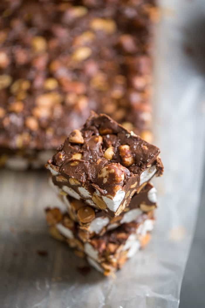 Caramel Rocky Road Candy | LemonsforLulu.com