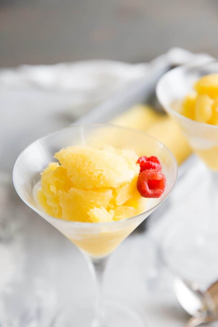 Mango Rum Punch Sorbet | LemonsforLulu.com