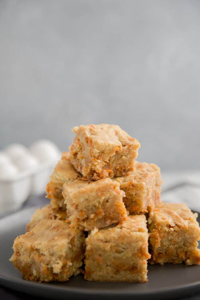 Carrot Cake Cheesecake Blondie Brownies